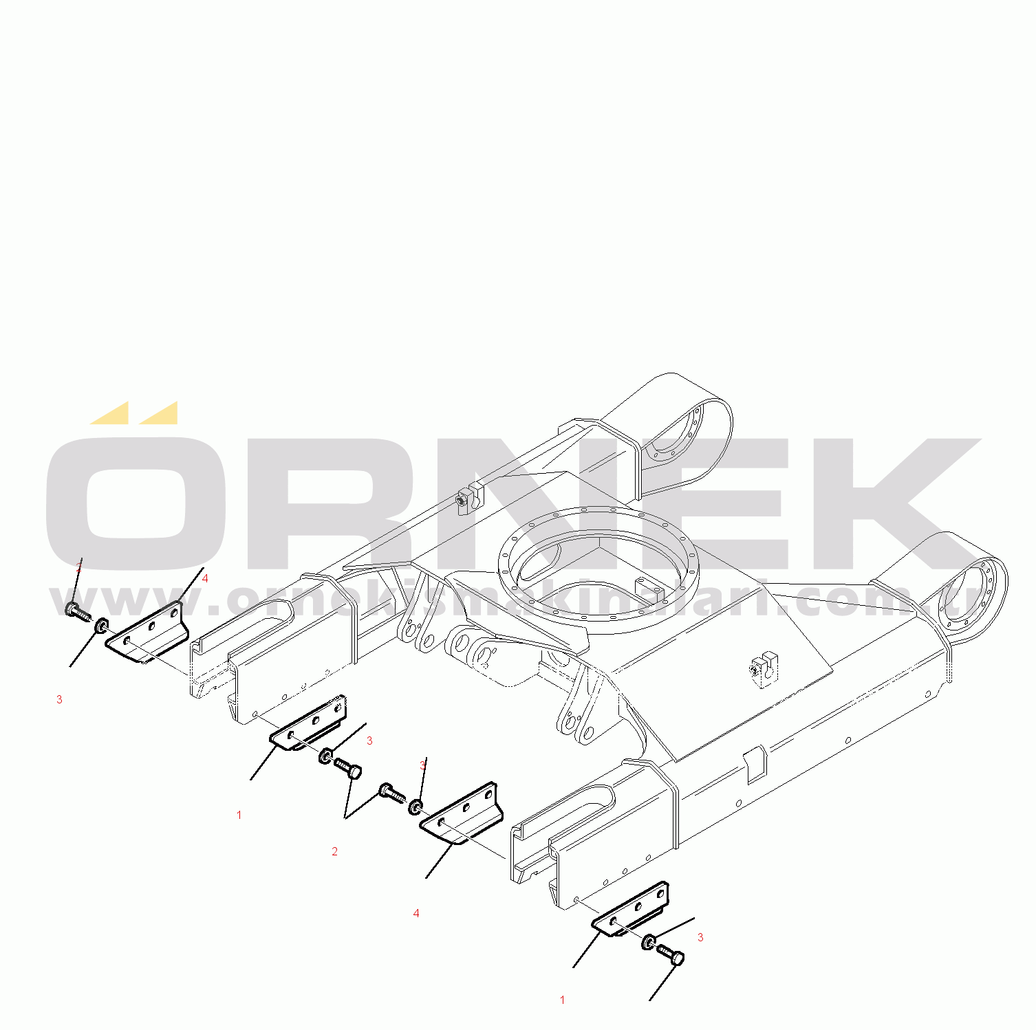 Komatsu PC35R-8 S/N F20001-UP TRACK GUARD