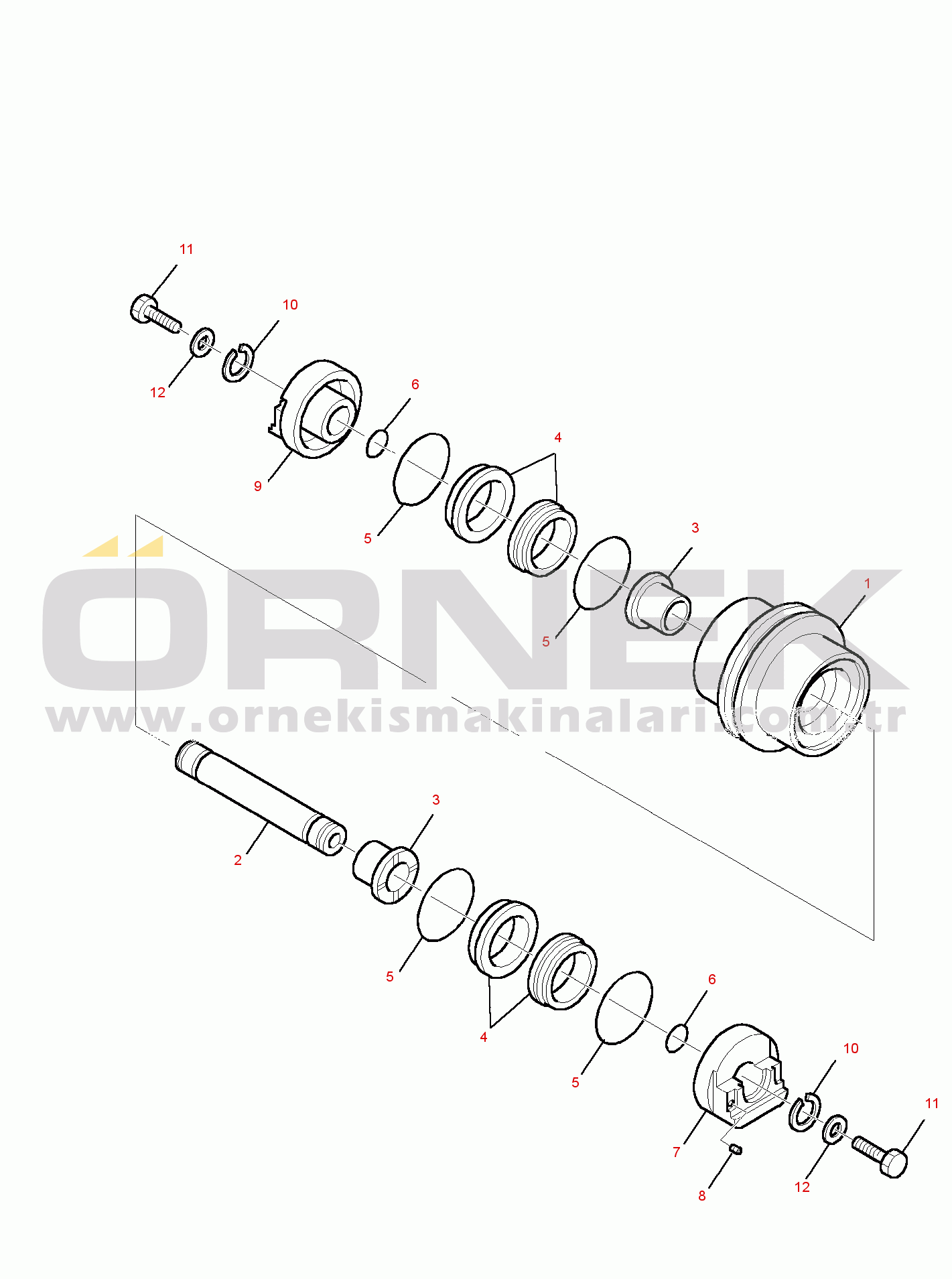 Komatsu PC35R-8 S/N F20001-UP TRACK ROLLER