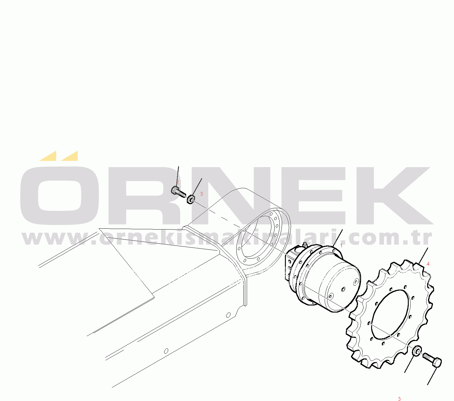 Komatsu PC35R-8 S/N F20001-UP SPROCKET