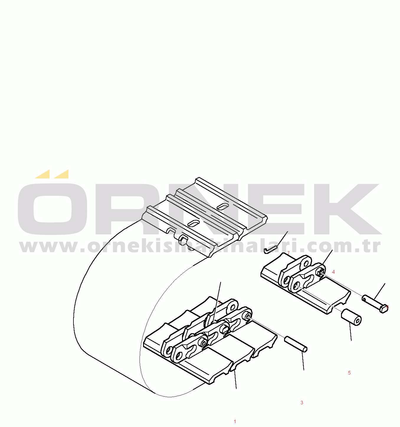 Komatsu PC35R-8 S/N F20932-UP TRACK SHOE (FOR STEEL SHOE)