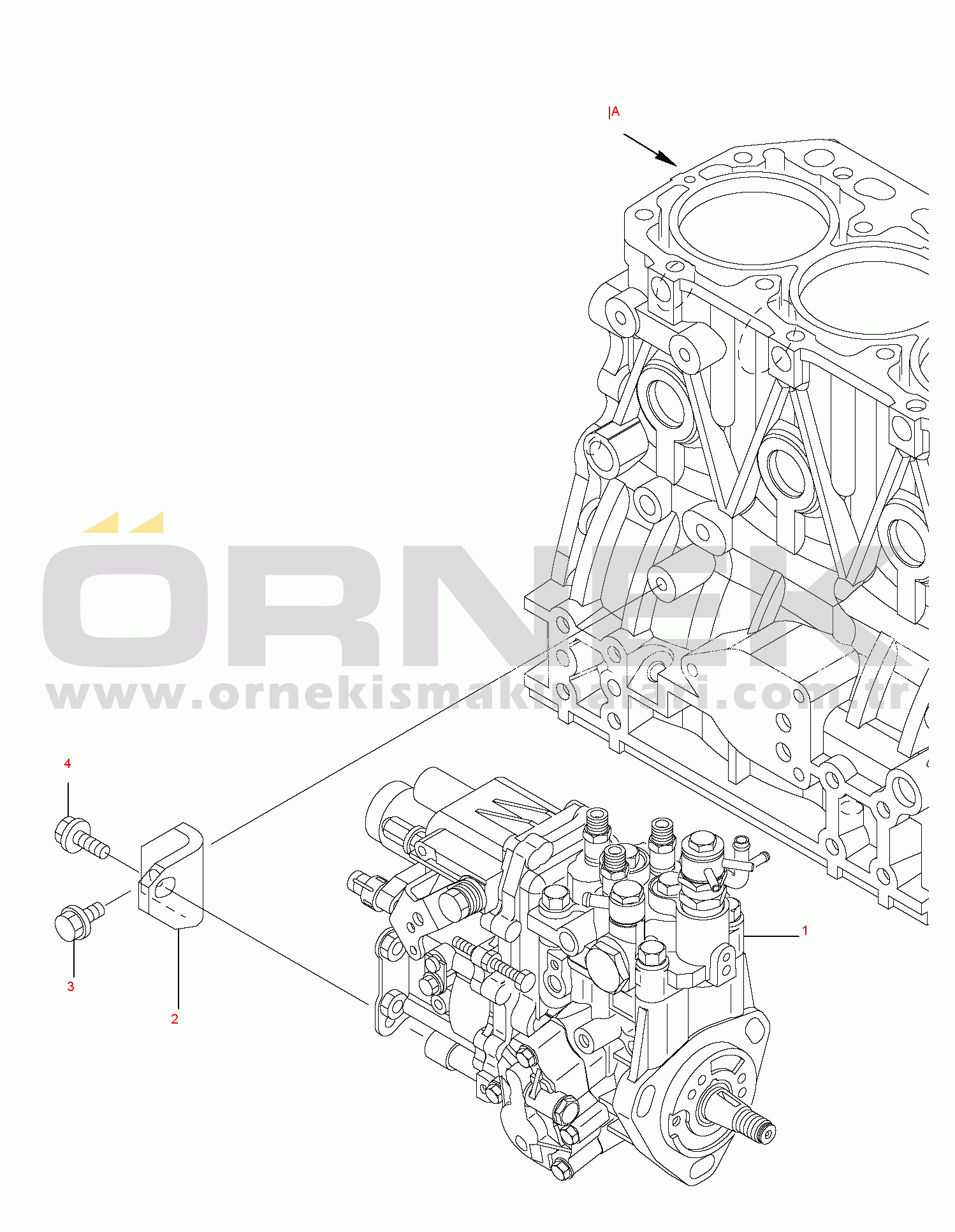 Komatsu PC35R-8 S/N F21701-UP FUEL INJECTION PUMP