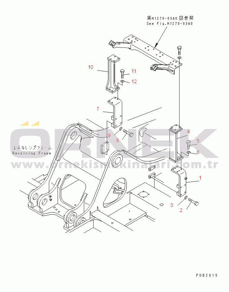 Komatsu PC380LC-6K S/N K30001-UP ATTACHMENT LINE (BRACKET)