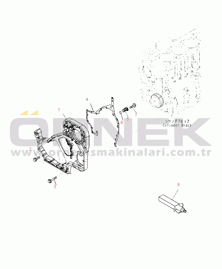 Komatsu PC390LC-10 S/N A30001-UP & K64001-UP ABB10-001001 FRONT GEAR HOUSING