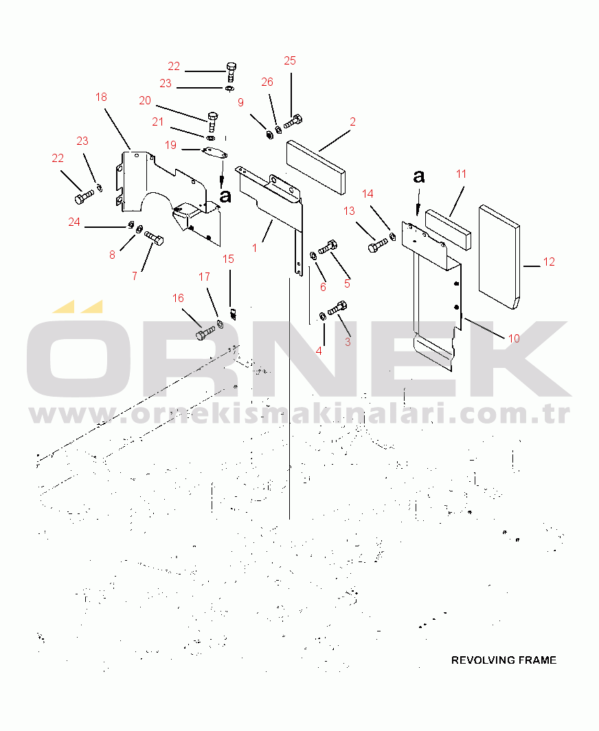 Komatsu PC390LC-10 S/N A30001-UP & K64001-UP M1150-01A0 PARTITION COVERS (1/2)