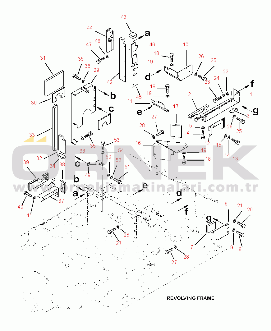 Komatsu PC390LC-10 S/N A30001-UP & K64001-UP M1150-02A0 PARTITION COVERS (2/2)