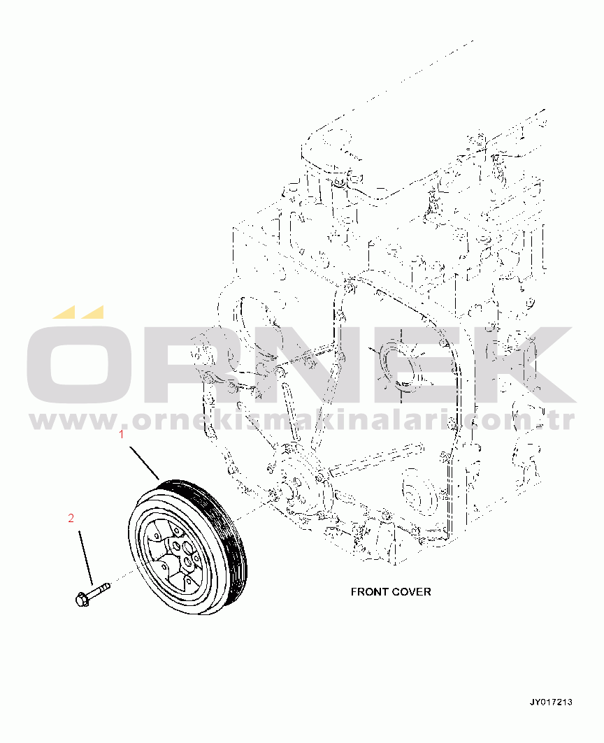 Komatsu PC390LL-10 A50601 & UP ADA00-001001 VIBRATION DAMPERS