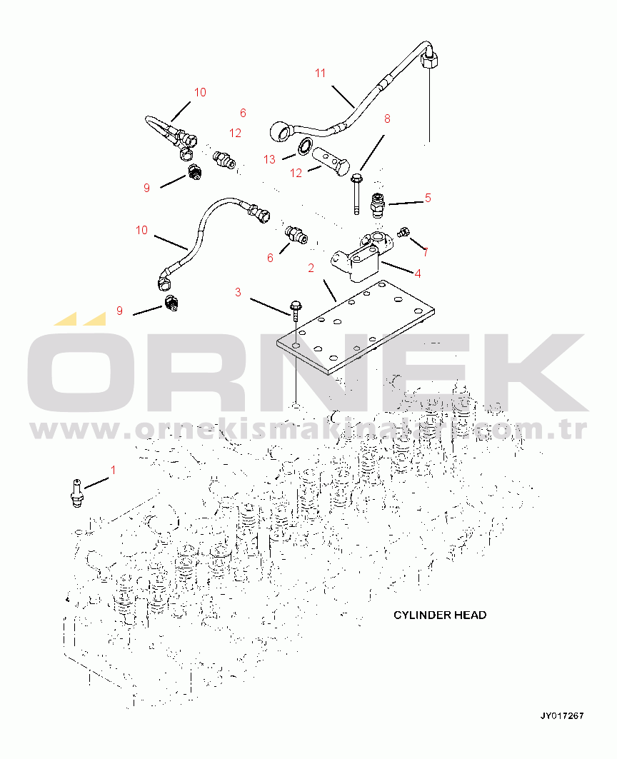 Komatsu PC390LL-10 A50601 & UP ARP00-001001 ENGINE COOLANT VENT