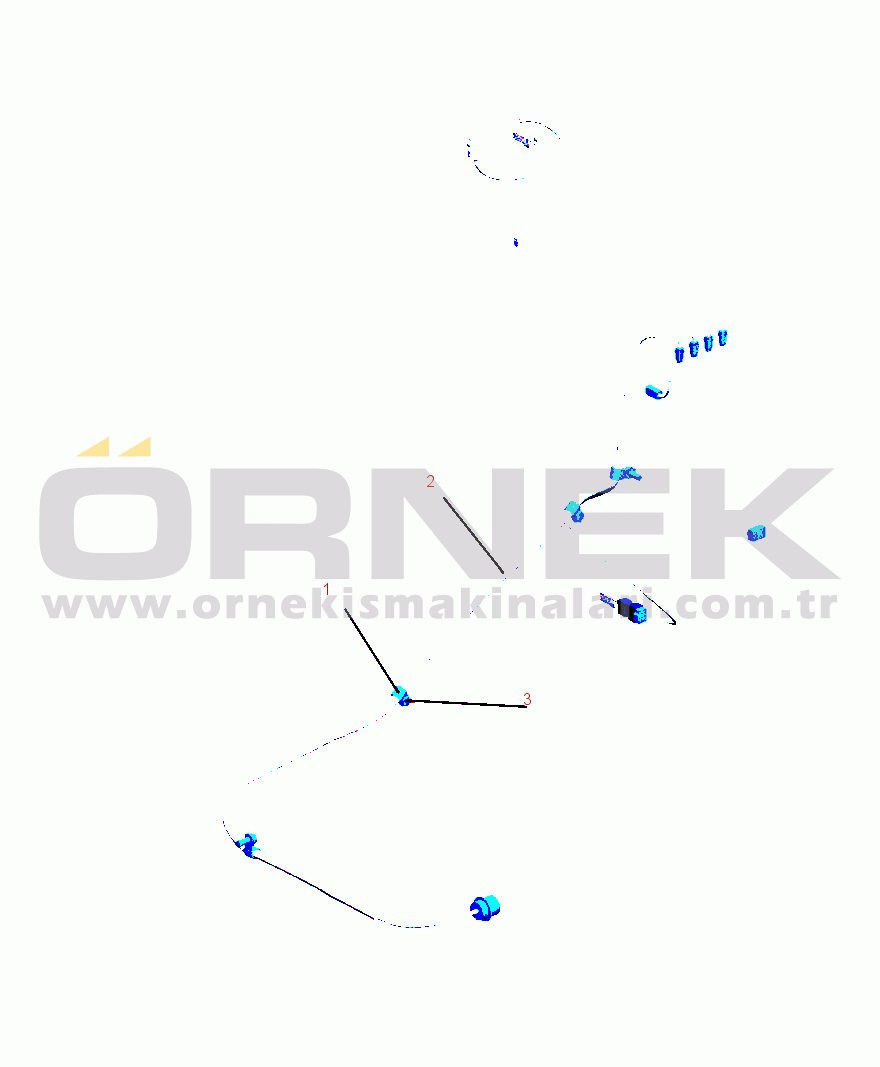 Komatsu PC390LL-10 A50601 & UP E0305-001001 ADDITIONAL SOLENOID HARNESS