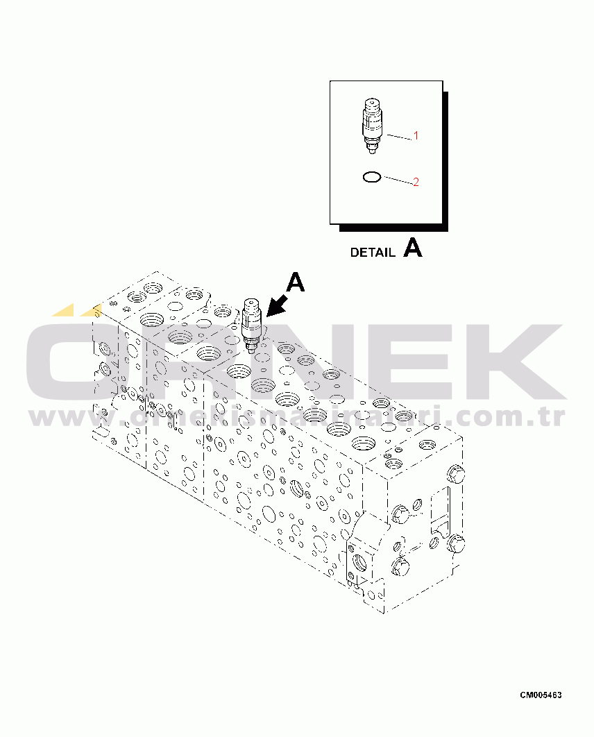 Komatsu PC390LL-10 A50601 & UP H0120-22A0 MAIN CONTROL VALVE COMPLETE ASSEMBLY (22/25)