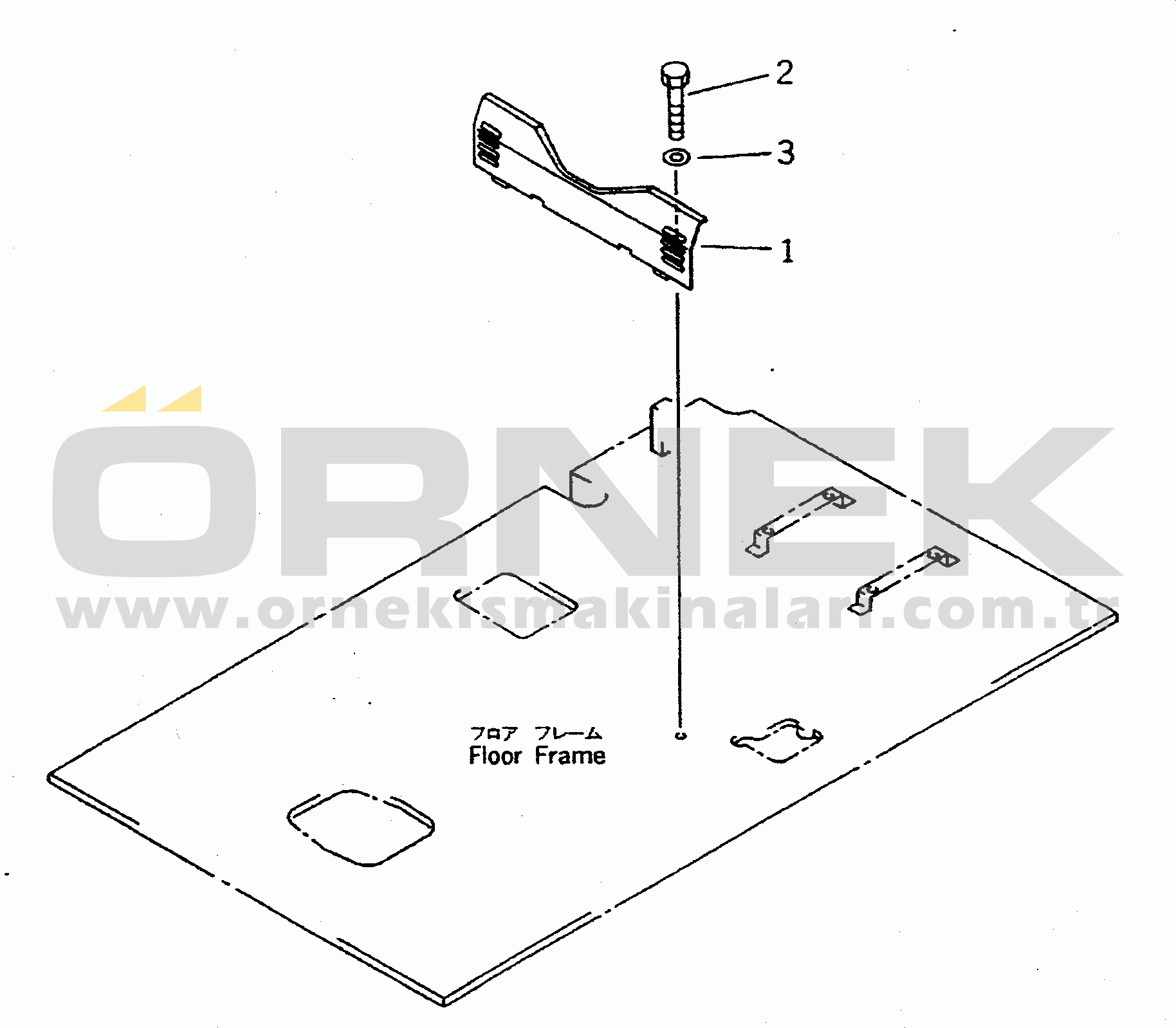 Komatsu PC400-5 S/N 20001-UP (Yurtdışı Versiyonu) COVER (FOR WRIST CONTROL)