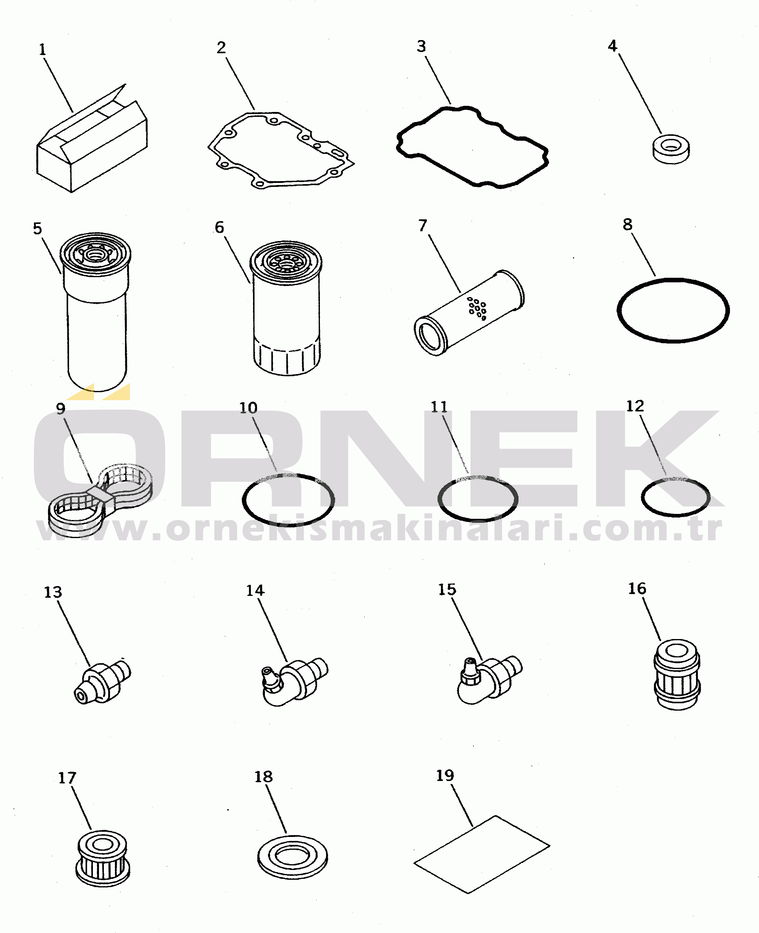 Komatsu PC400-5 S/N 20001-UP (Yurtdışı Versiyonu) SPARE PARTS (EXCEPT JAPAN)