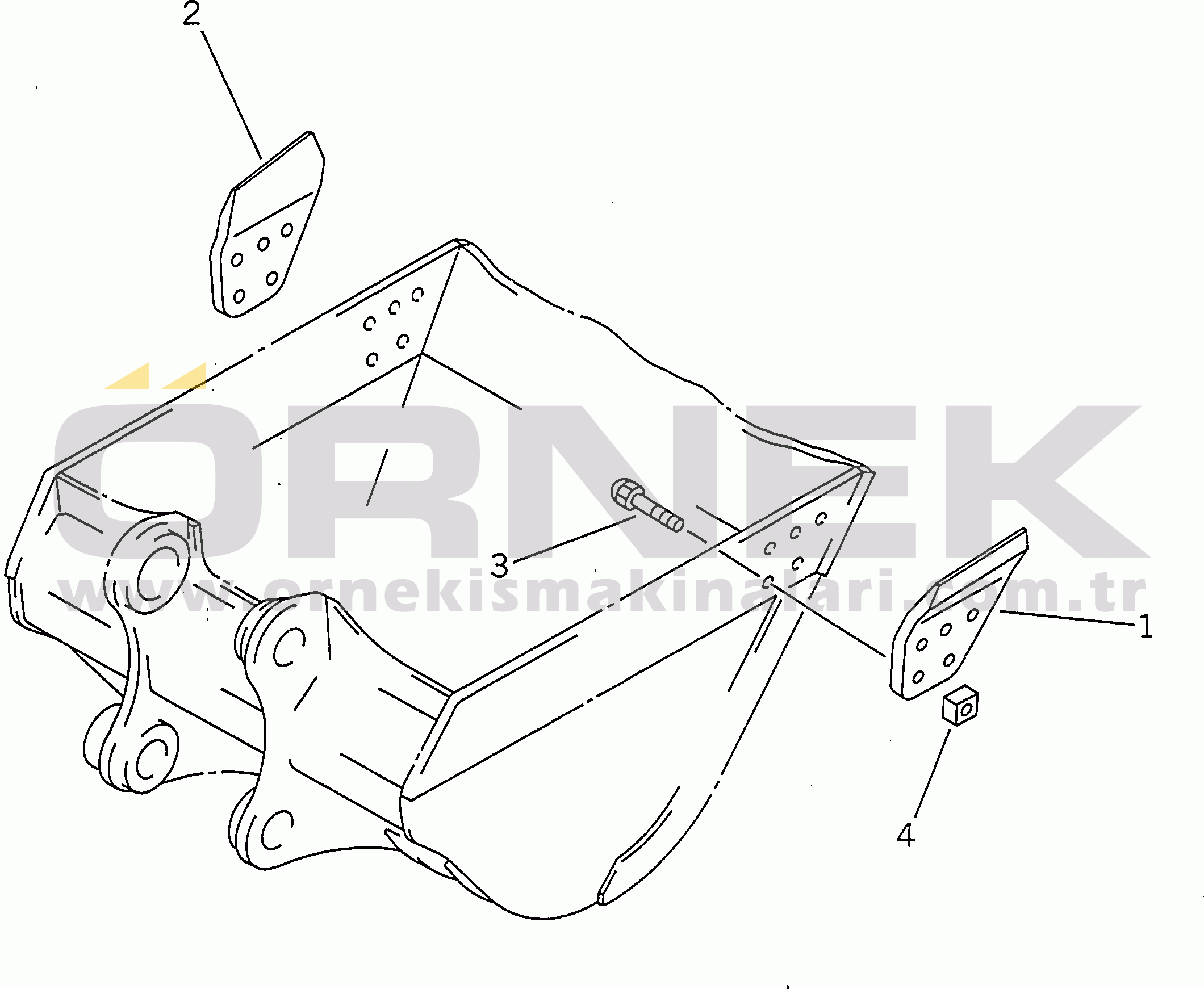 Komatsu PC400-6 S/N 30001-UP (SAA6D125E-2 (Emission) Eng. Installed) SIDE CUTTER