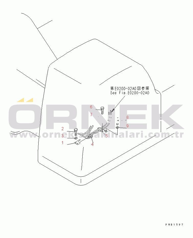 Komatsu PC400-6 S/N 30001-UP WIRING (CLAMP)