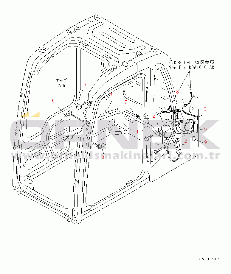 Komatsu PC400-6 S/N 30001-UP KOMTRAX (ELECTRICAL)(#32597-)