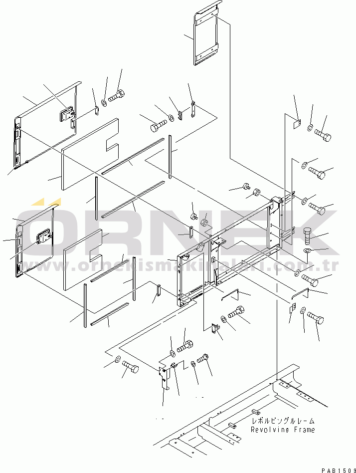 Komatsu PC400-6 S/N 30001-UP RIGHT SIDE DOOR (MACHINE CAB)(#30001-31999)