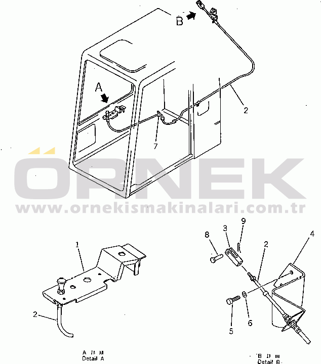 Komatsu PC400-3 S/N 11001-UP EMERGENCY ENGINE STOP CONTROL (REGULATION OF SWEDEN)