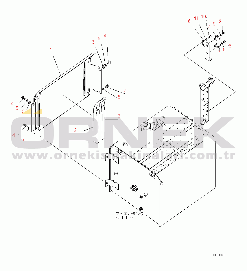 Komatsu PC400-7E0 S/N 60001-UP (ecot3) RIGHT SIDE DOOR (MACHINE CAB) (3/3)
