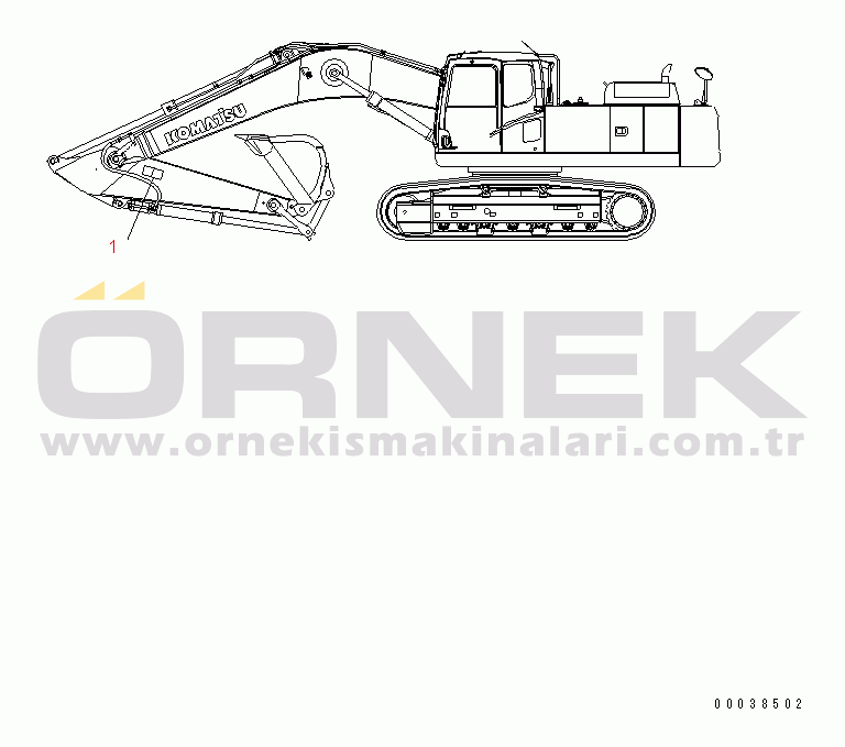 Komatsu PC400-7E0 S/N 60001-UP (ecot3) DECAL (ENGLISH)
