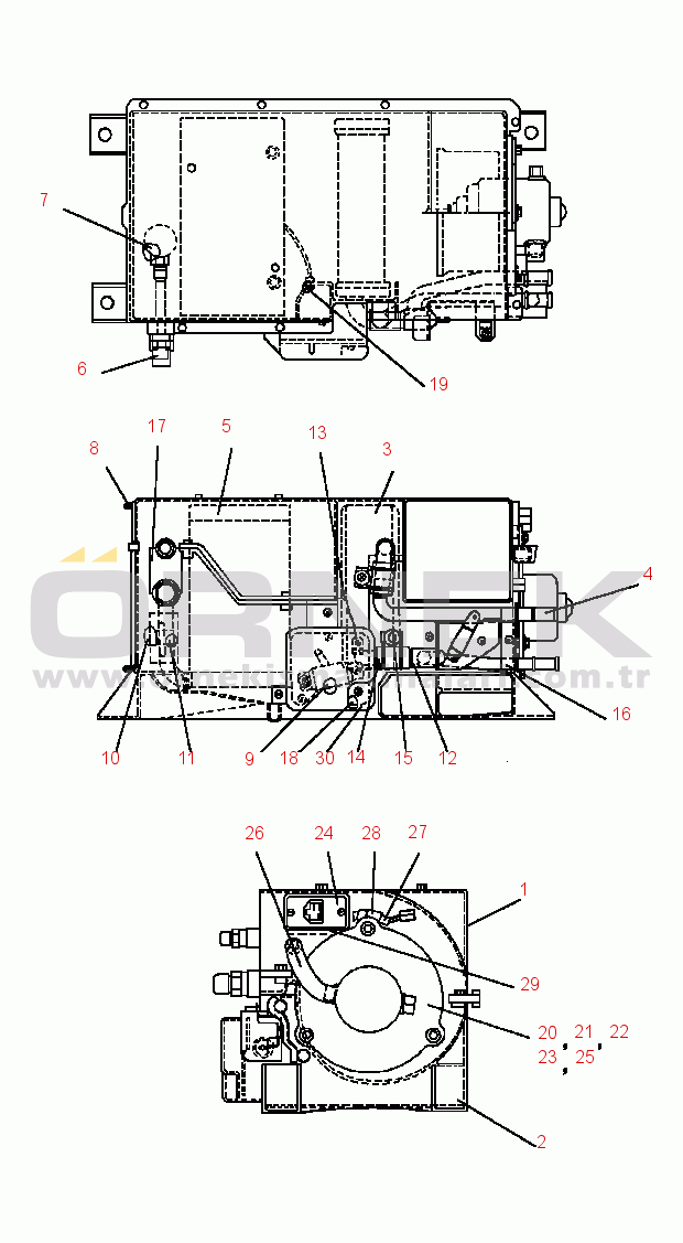 Komatsu PC400LC-5 S/N A40001-A70500 AIR CONDITIONER COOLING UNIT
