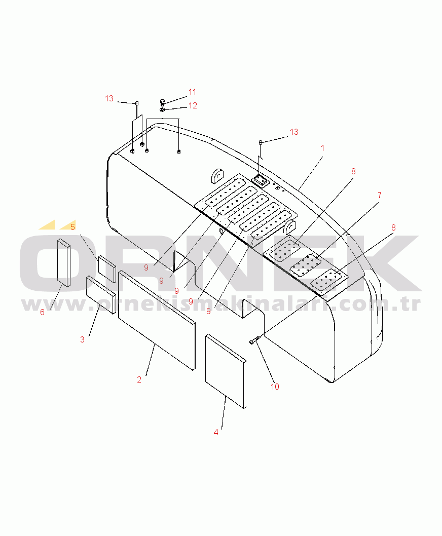 Komatsu PC400LC-8 S/N A88001-UP M1510-01A1 COUNTERWEIGHT 11,723 KG (25,845 LB)