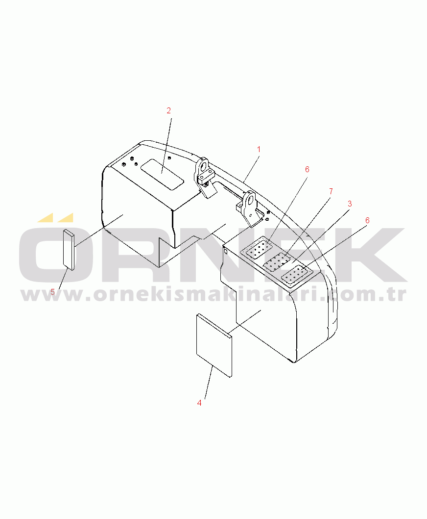 Komatsu PC400LC-8 S/N A88001-UP M1510-01A2 COUNTERWEIGHT FOR COUNTERWEIGHT REMOVER 8,194 KG (20,270 LB)