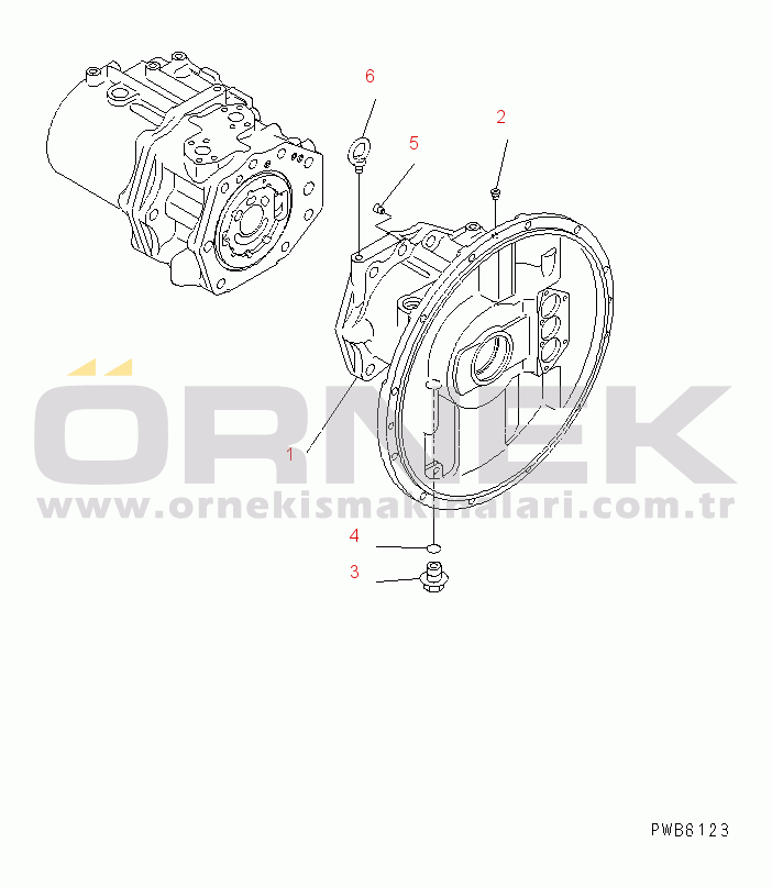 Komatsu PC400LC-6 S/N 30001-UP MAIN PUMP (1/10)(#32001-)