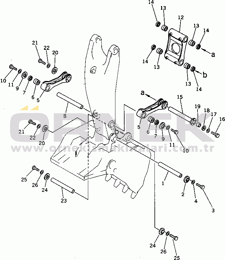Komatsu PC400LC-3 S/N 11001-UP LINK (FOR LOADER)