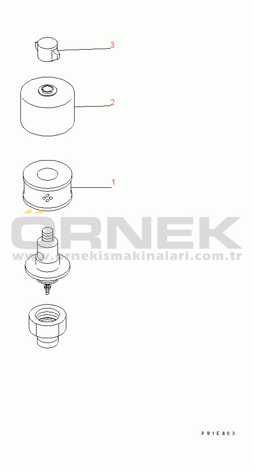 Komatsu PC400LC-7 S/N 50001-UP (Overseas Version) BREATHER (FOR HYDRAULIC TANK)