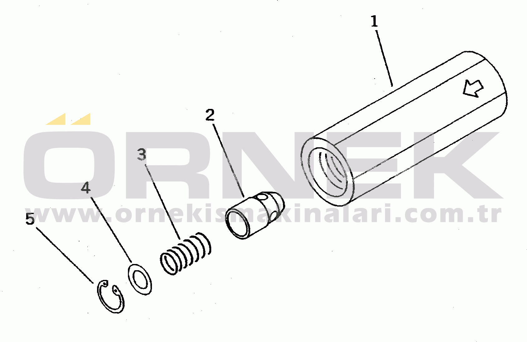 Komatsu PC400LC-5 S/N 20001-UP (Yurtdışı Versiyonu) CHECK VALVE