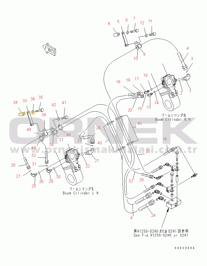 Komatsu PC400LC-7E0 S/N 60001-UP (ecot3) BURST VALVE LINE (BOOM CYLINDER SIDE)