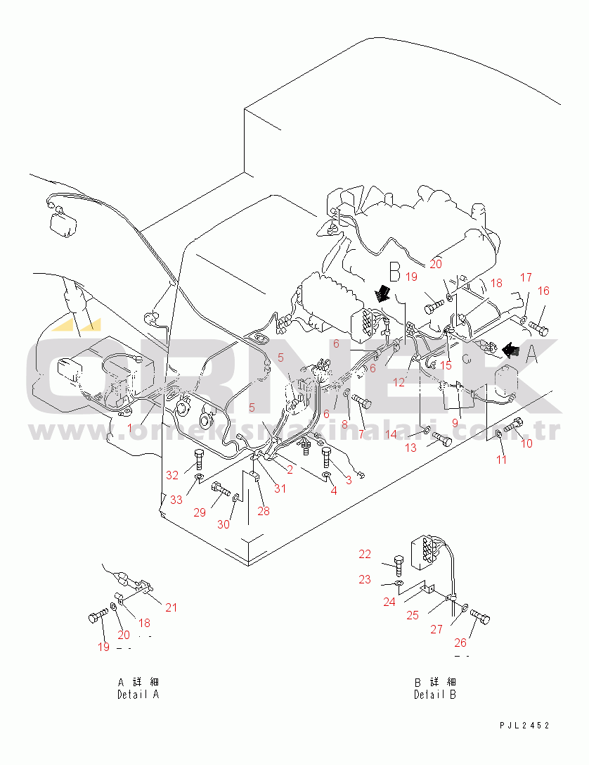 Komatsu PC400ST-6LC S/N 10001-UP WIRING (MAIN HARNESS) (HIGH CAB)(#10021-)