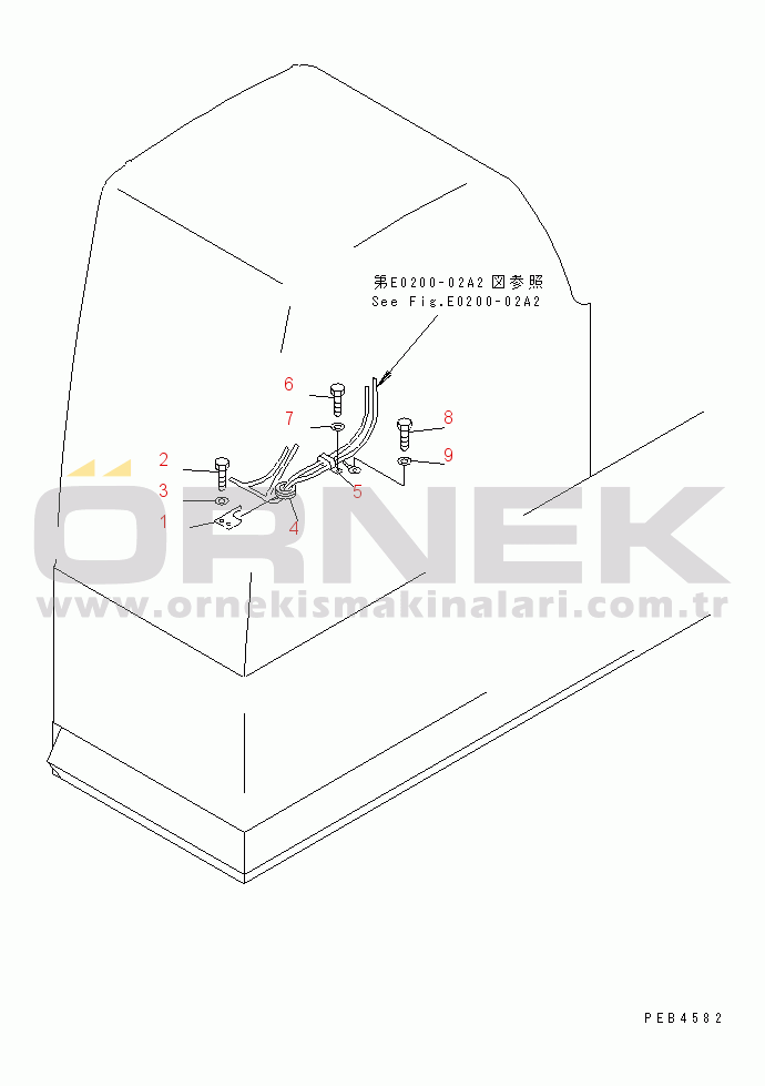 Komatsu PC400ST-6LC S/N 10001-UP WIRING (CLAMP) (HIGH CAB)(#10005-)