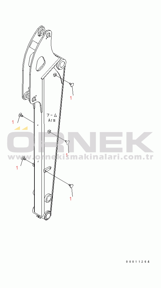 Komatsu PC40MR-2 S/N 8001-UP (Oversea Stan.) ARM (CAP)