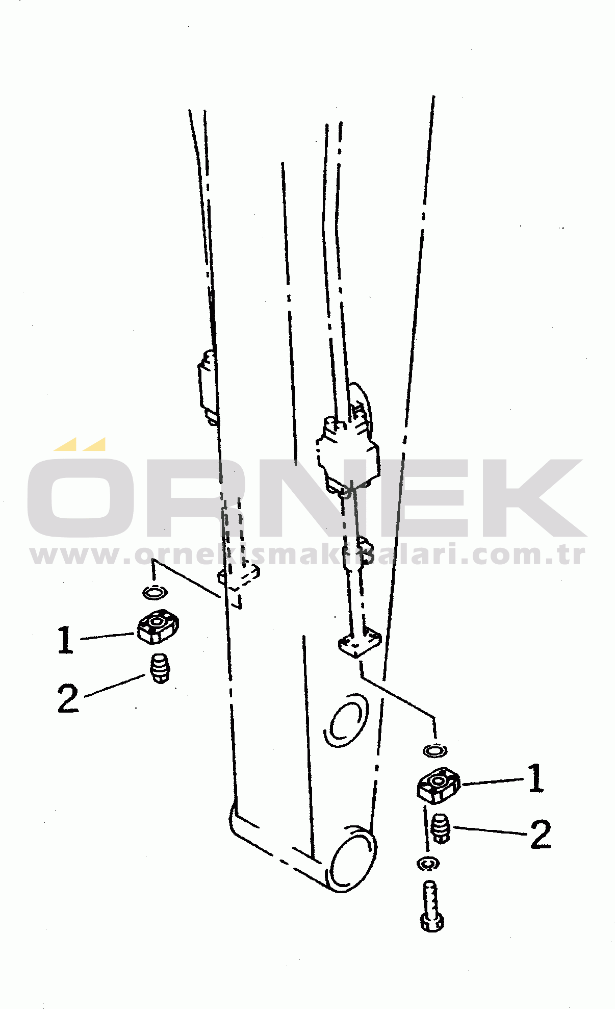 Komatsu PC410-5 S/N 10001-UP ADDDITIONAL PIPING (MATUDA BREAKER)