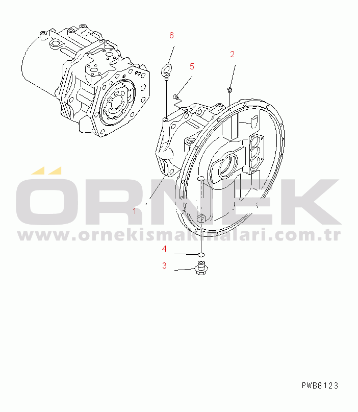 Komatsu PC450LC-6K S/N K30001-UP MAIN PUMP (1/10)(#K32001-)