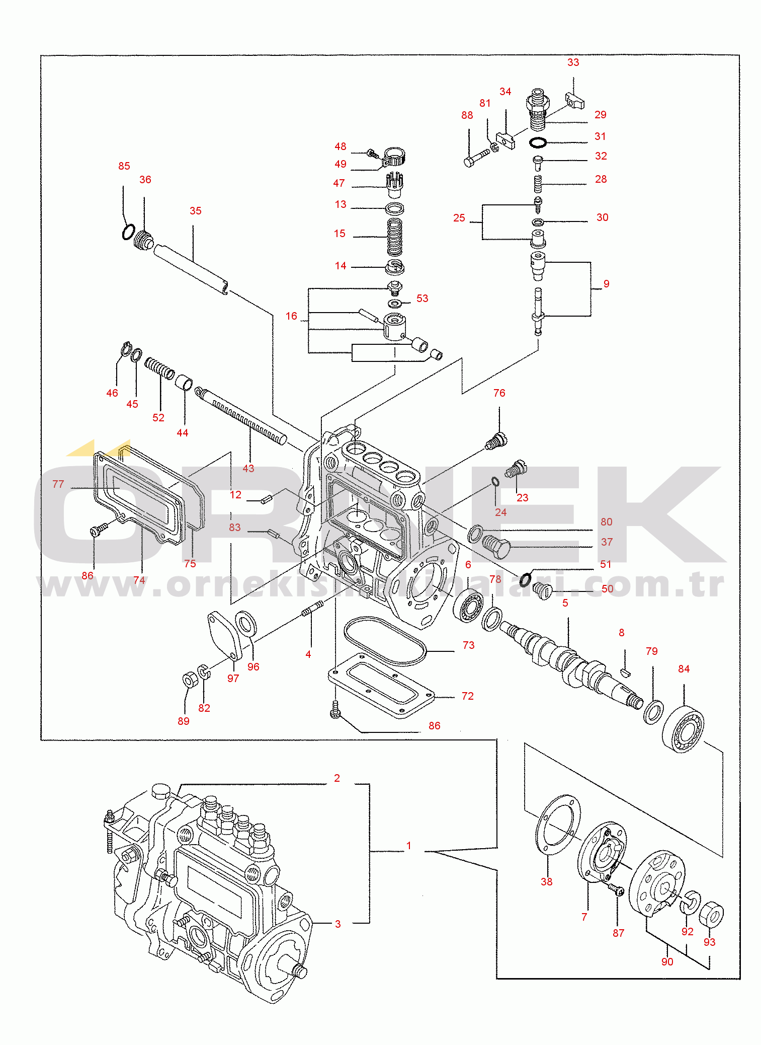 Komatsu PC45R-8 S/N DELUXE F20666-UP FUEL INJECTION PUMP