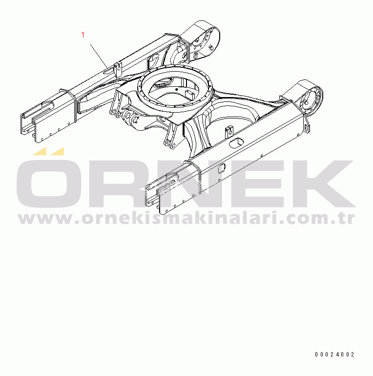 Komatsu PC58UU-3 S/N 20001-UP (For North America) TRACK FRAME(#22301-)