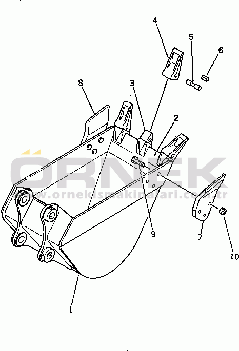 Komatsu PC60-3 S/N 18001-UP TRENCHING BUCKET¤ 0.18M3 WIDTH 350MM