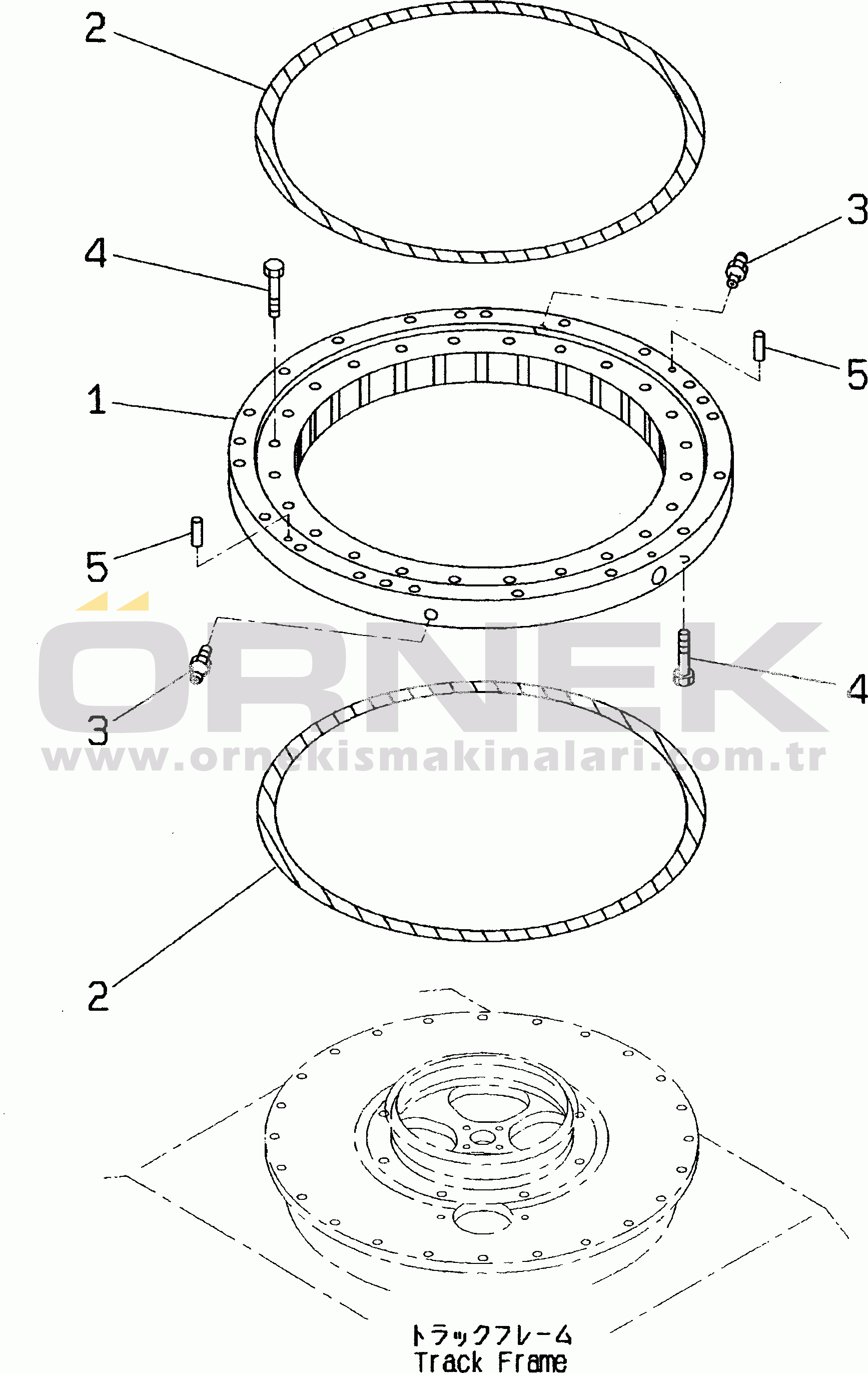Komatsu PC60-7S S/N 45001-UP SWING CIRCLE