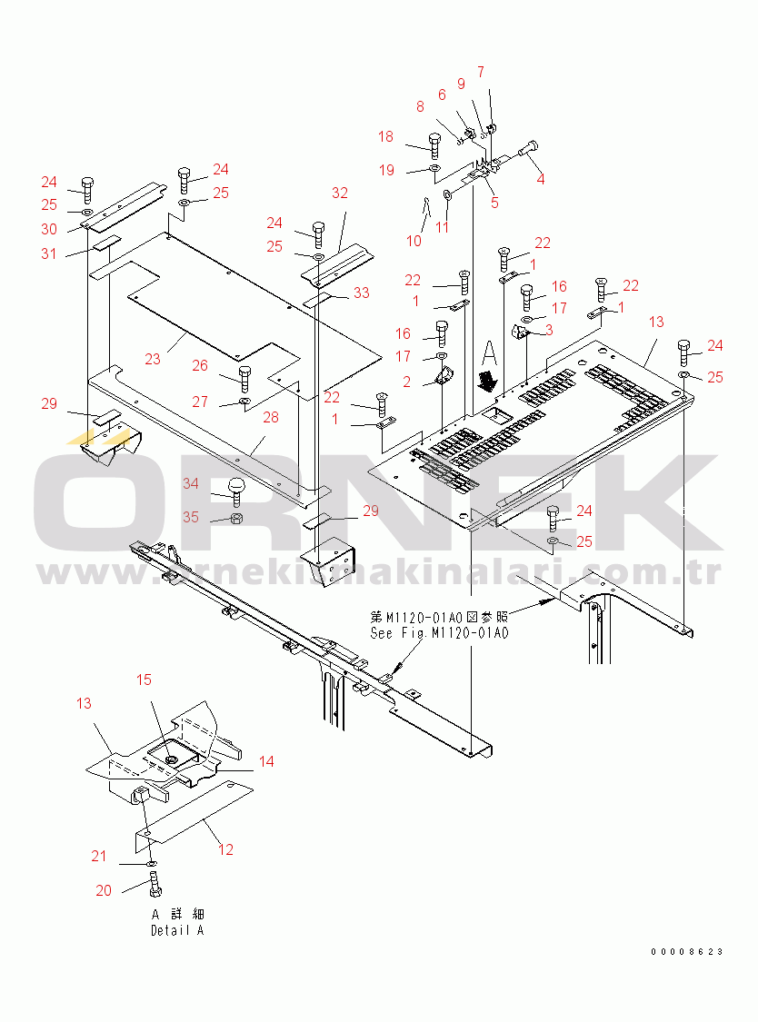 Komatsu PC600-7-M1 S/N 20001-UP COVER (MACHINE CAB)