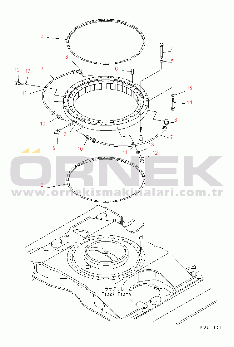 Komatsu PC600LC-6A-KJ S/N 10001-UP SWING CIRCLE