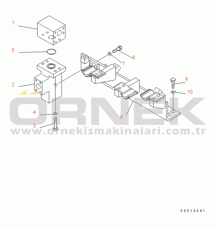 Komatsu PC600LC-8 S/N K50001-UP DRIFT PREVENT LINES (LOCK VALVE LESS)