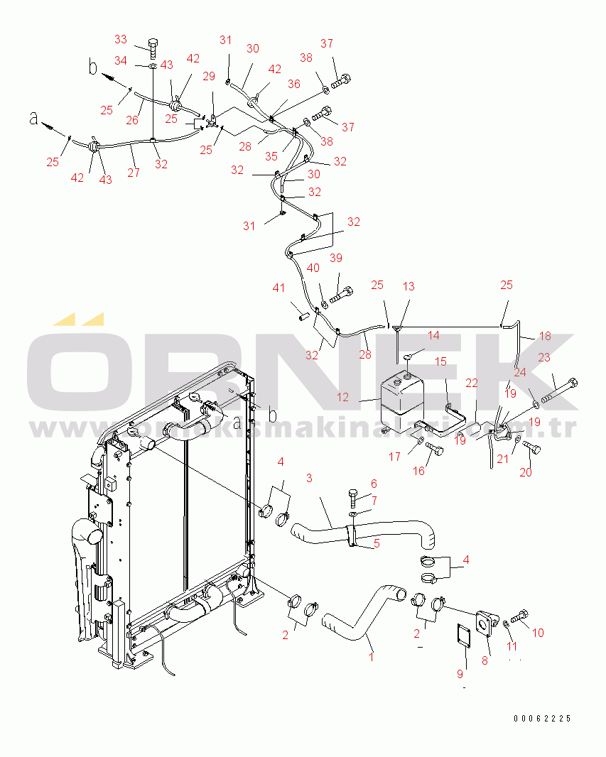Komatsu PC600LC-8 S/N 30001-UP (ecot3) COOLING (RADIATOR PIPING)(#55076-)