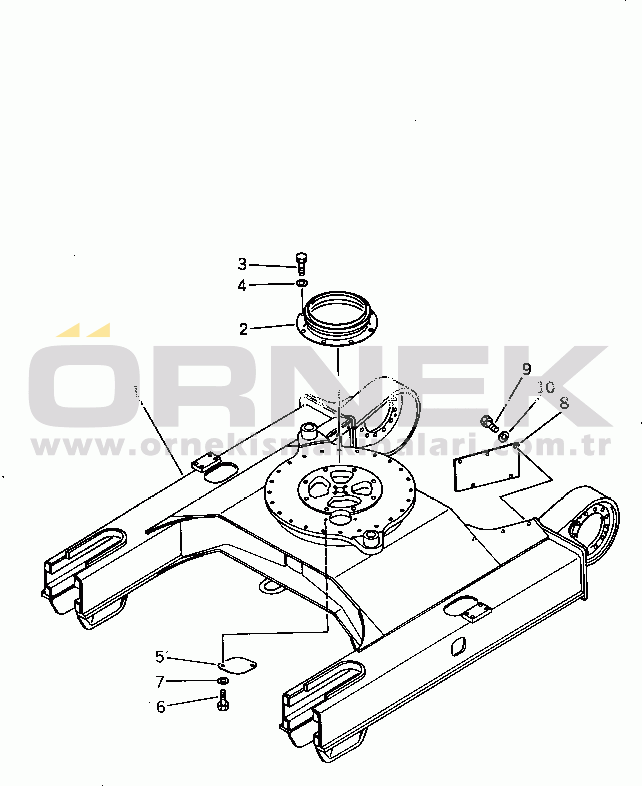 Komatsu PC60L-5 S/N 7501-UP TRACK FRAME