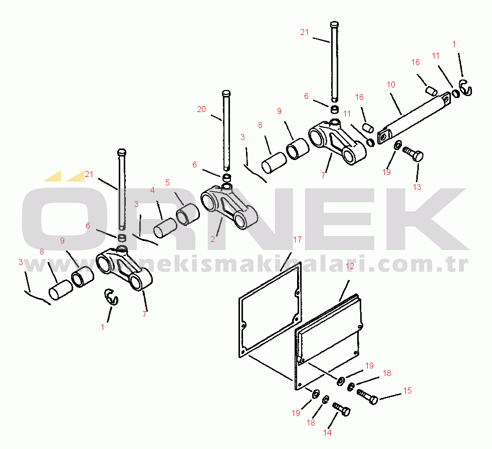 Komatsu PC650-5 & PC650LC-5 S/N A25001-UP CAM FOLLOWER