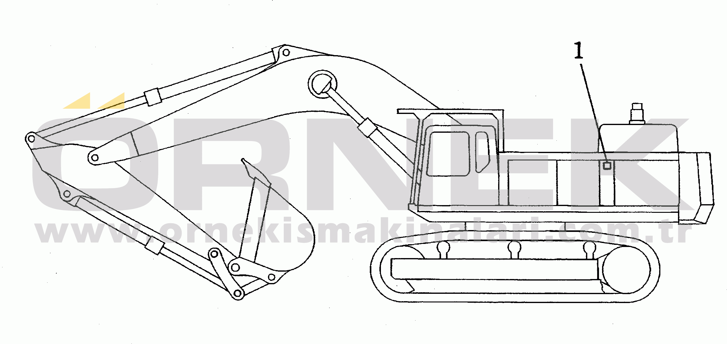 Komatsu PC650SE-5 S/N 20001-UP CAUTION PLATE