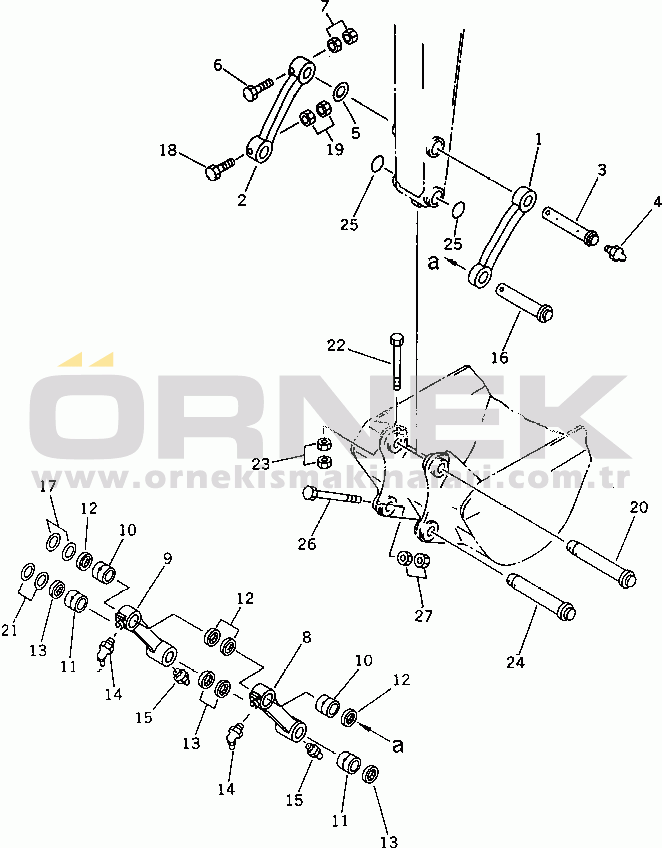 Komatsu PC70-6 S/N 34101-UP BUCKET LINK