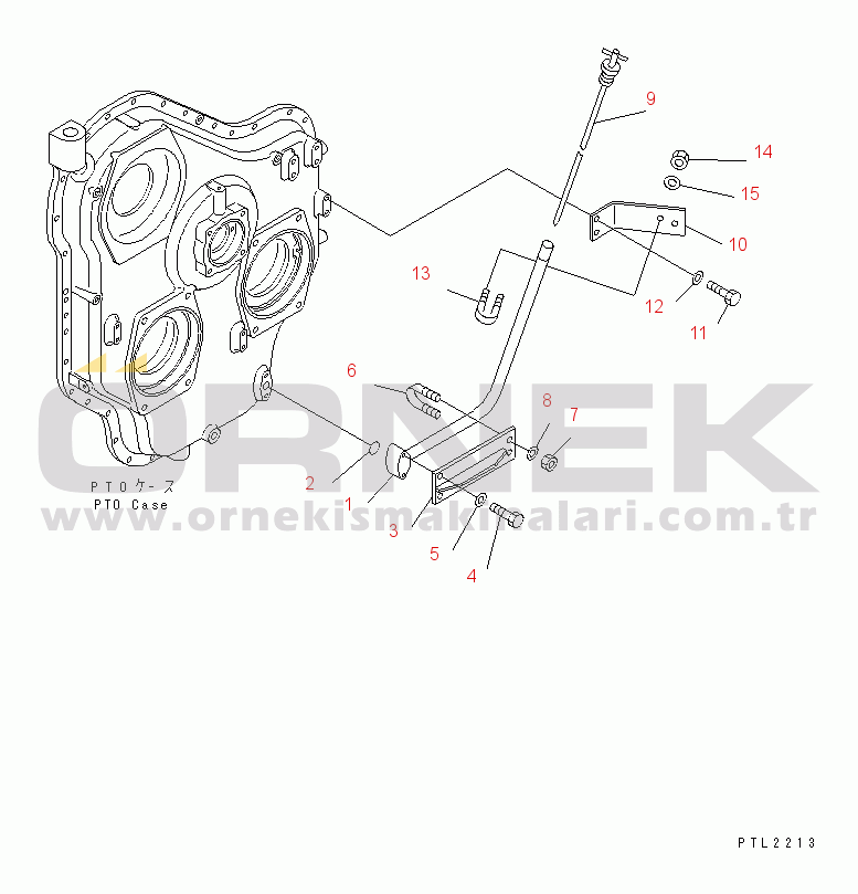 Komatsu PC750-6-AM S/N 10001-UP POWER TAKE OFF (OIL CHECK GAUGE)(#11001-)