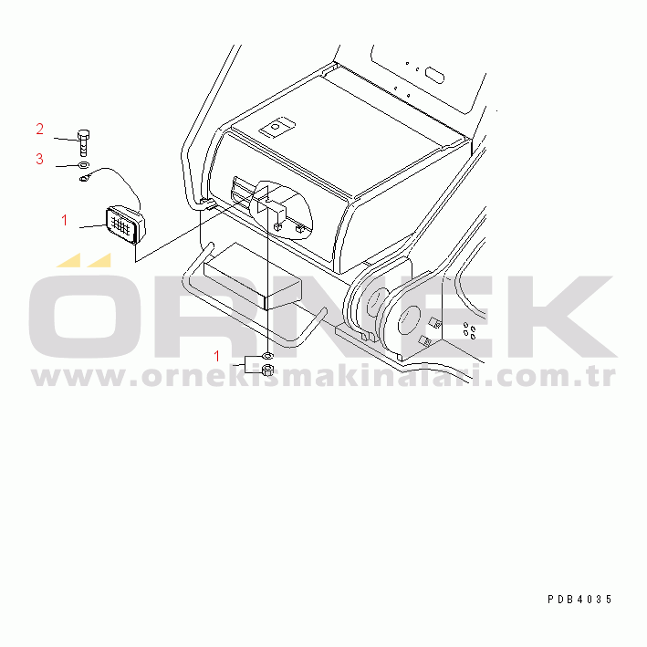 Komatsu PC750-6 S/N 10001-UP WIRING (WORKING LAMP)(#10001-10999)