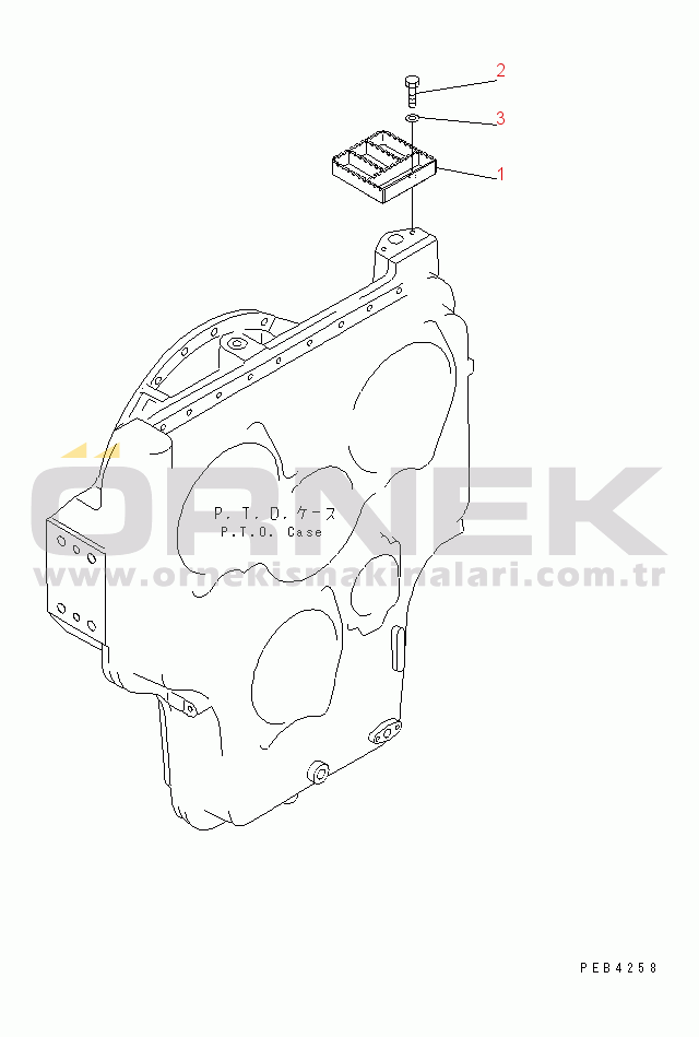 Komatsu PC750-6 S/N 10001-UP COVER (STEP FOR P.T.O.) (MACHINE CAB)(#10001-10238)